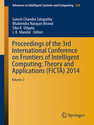 cover image of Proceedings of the 3rd International Conference on Frontiers of Intelligent Computing